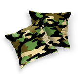 Jersey Printed Cushion Cover -Camouflage (5 Pairs)