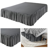 Fitted Bed Skirt Cotton - Zipper Cover