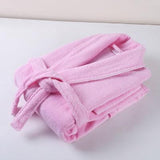 Terry Bathrobe Soft Cotton Pink - BT100