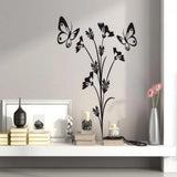 PVC WALL STICKER BUTTERFLY AND FLOWERS Maguari Store 