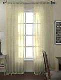 Pair Of Net Curtain - Plain (Off-White)