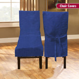 Texture Chair Cover Pair - Zipper Cover