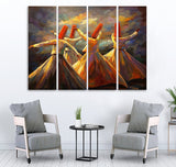 Small Wall Frame Sufism oil painting - 5 Divided Wall Frame