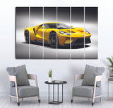 Small Wall Frame Yellow Car - 5 Divided Wall Frame