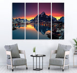 Small Wall Frame Sunset Mountain