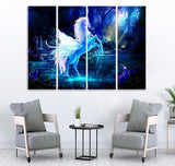 Small Wall Frame Flying Unicorn - 5 Divided Wall Frame