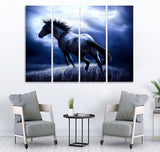Small Wall Frame Blue Horse