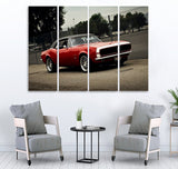 Small Wall Frame Red Car - 5 Divided Wall Frame