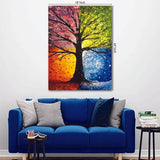 3D wooden wall  frame - Tree Painting