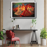 3D wooden wall frame 18 x 24 inch - Sufi Art -01 - 5 Divided Wall Frame