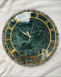 Resin Round Handicraft Clock