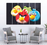 Small Wall Frame Angry Birds - 5 Divided Wall Frame