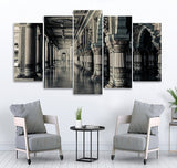 Small Wall Frame Castle Pillars - 5 Divided Wall Frame
