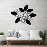 PVC wall stickers Flower Bunch - 5 Divided Wall Frame