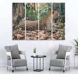 Small Wall Frame Leopard - 5 Divided Wall Frame