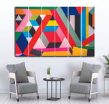 Small Wall Frame Colorful Strips - 5 Divided Wall Frame