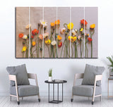 Small Wall Frame Flowers - 5 Divided Wall Frame