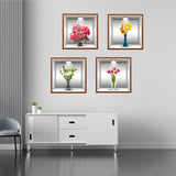 Removable Décor Wall Paper B (Set of 4) - 5 Divided Wall Frame