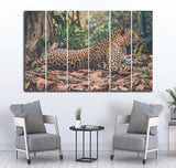 Small Wall Frame Leopard - 5 Divided Wall Frame