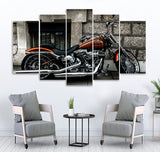 Small Wall Frame Harley Davidson - 5 Divided Wall Frame