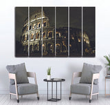Medium Wall Frame Temple of Rome Black - 5 Divided Wall Frame