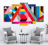 Small Wall Frame Colorful Strips - 5 Divided Wall Frame