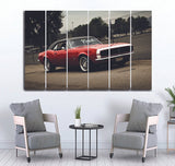Small Wall Frame Red Car - 5 Divided Wall Frame