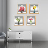 Removable Décor Wall Paper B (Set of 4) - 5 Divided Wall Frame