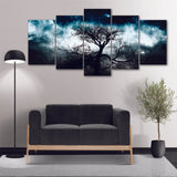 5 Divided wall frame - night sky - 5 Divided Wall Frame