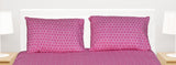 Bed sheet (3 pcs) circle dots design pink - single - BS100