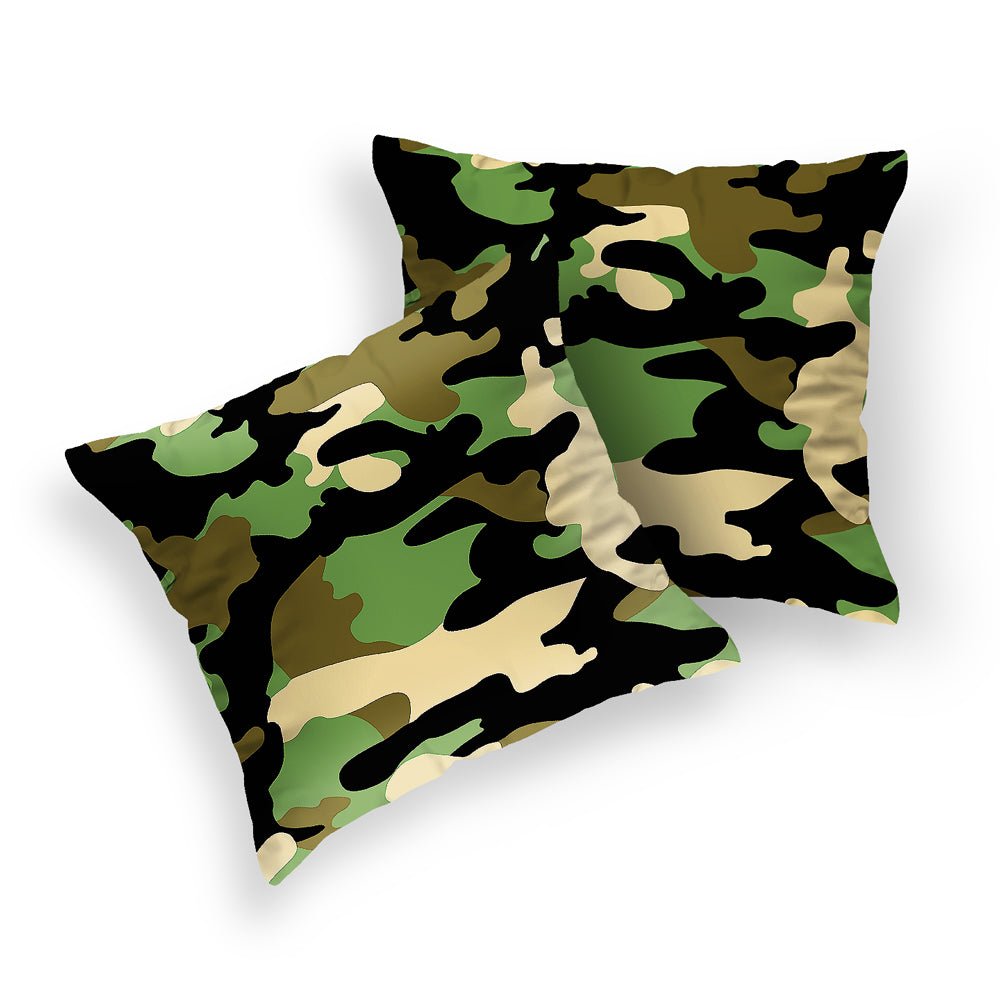 Jersey Printed Cushion Cover -Camouflage (5 Pairs) - Cushion