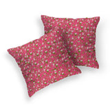 Jersey Printed Cushion Cover -Flowers Print (5 Pairs) - Cushion