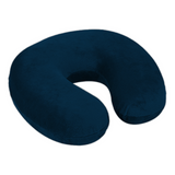 1 Pc Velvet U Shaped Neck Pillow - Dark Blue