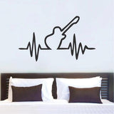 Pvc wall stickers guitar - 5 Divided Wall Frame