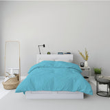 Dyed Duvet  Cover - Ice Blue