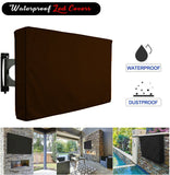 Terry waterproof & dust resistant led, lcd ,tv cover (brown)