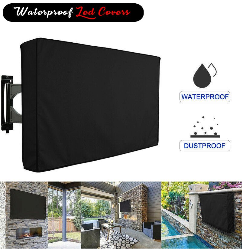 Terry waterproof & dust resistant led , lcd ,tv cover (dark grey) - Zipper Cover