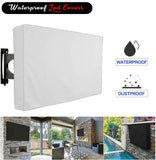 Terry waterproof & dust resistant Led, lcd ,tv cover (white) - Zipper Cover