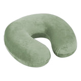 1 Pc Velvet U Shaped Neck Pillow - Olive Green - IF100