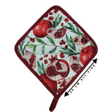 Printed Pot Holder 5 Pcs Oven Mitts 100% Cotton