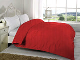 Texture Duvet Comforter Cover - Red - Zipper Cover