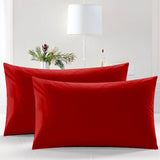 Dyed Plain Pillows - 4 pcs - Zipper Cover