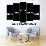 5 Divided wall frame ( Ayatul-Kursi ) - 5 Divided Wall Frame