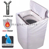 Terry Water Proof Washing Machine Cover - Zipper Cover