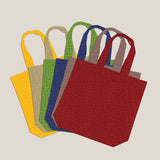 Texture Shopping Bags  12  pieces - RANDOM