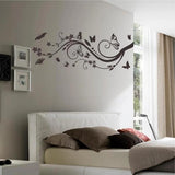 PVC WALL STICKER BUTTERFLIES AND LEAFS Maguari Store 