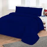 Quilted Bed Spread - Blue - BS100