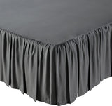 Fitted Bed Skirt Cotton - Zipper Cover