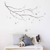 PVC WALL STICKERS TREE ROOT AND STARS