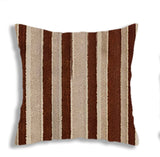 Luxury Soft Velvet Cushion Pair Brown and Cream - 5 Pairs - Cushion